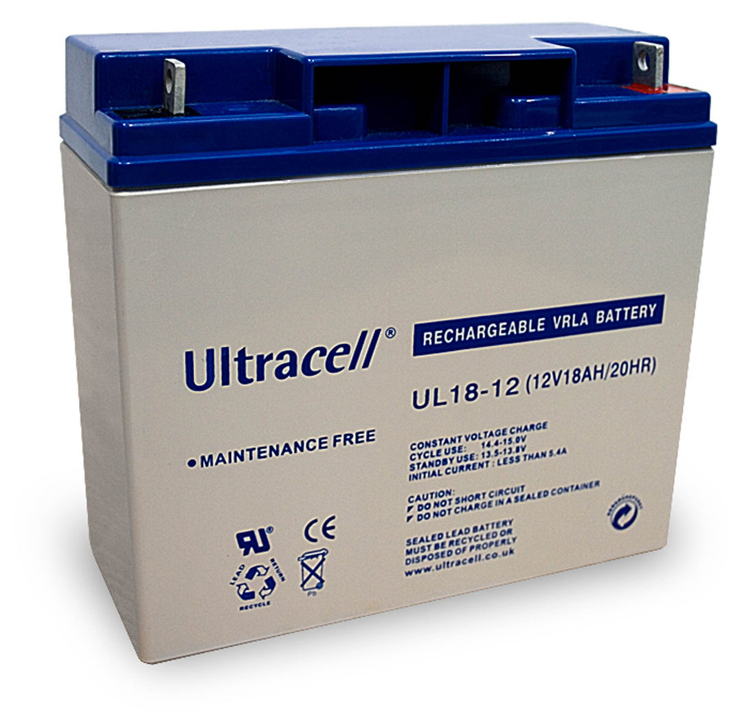 Wentronic Blei-Akku (Ultracell) 12 V, 18 Ah (M5 Gewinde)