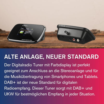 Albrecht DR52BA Adapter mit Bluetooth zum Aufrüsten von HiFi-Anlagen und UKW-Radios zum digitalen DA