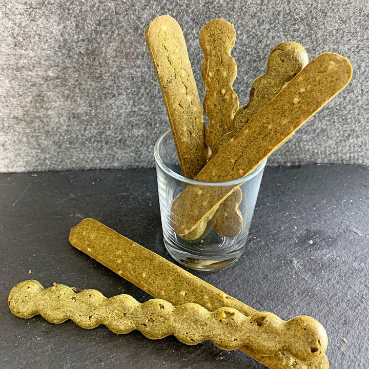 Collory® Silikon Backmatte Hundekekse Sticks (16 cm), Knabberstangen, Kaustangen als Hundesnack, Rie