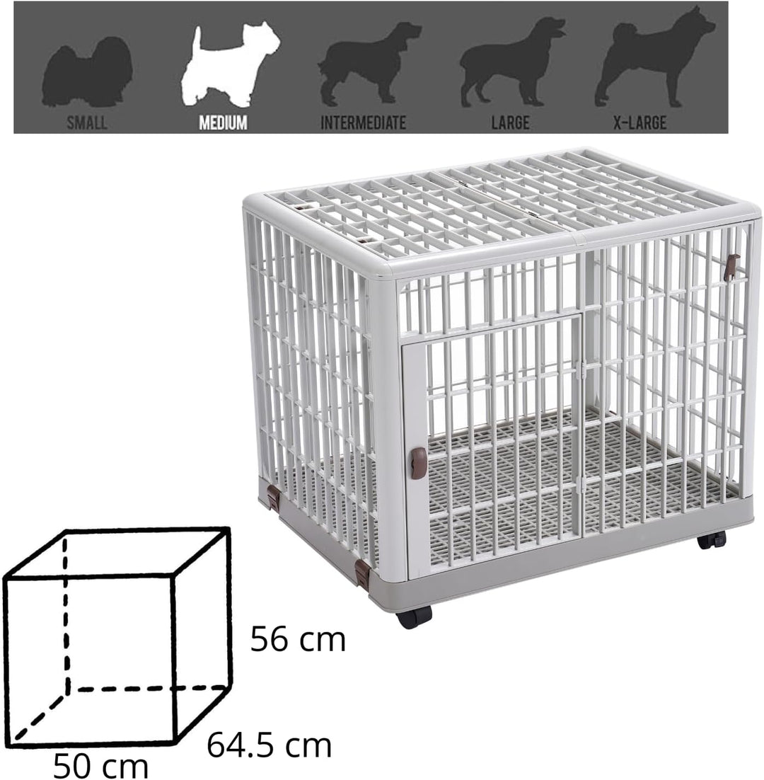 Lanco – Premium-Haustierkäfig für Hunde und Katzen. Kunststoff: widerstandsfähig und waschbar ohne K