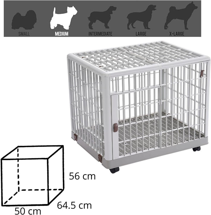 Lanco – Premium-Haustierkäfig für Hunde und Katzen. Kunststoff: widerstandsfähig und waschbar ohne K