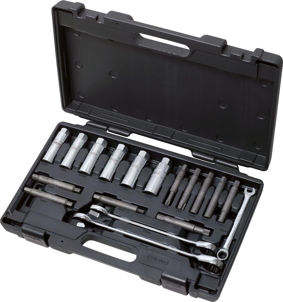 KS Tools 150.9430 Universal Stossdämpfer-Basis-Werkzeug-Satz, 18-tlg.