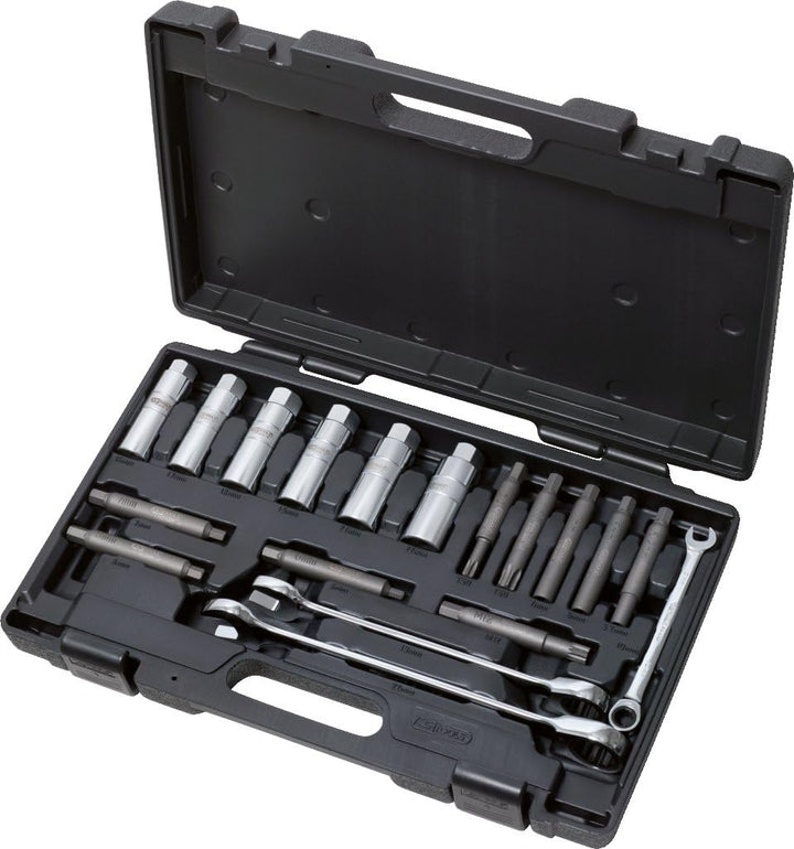 KS Tools 150.9430 Universal Stossdämpfer-Basis-Werkzeug-Satz, 18-tlg.