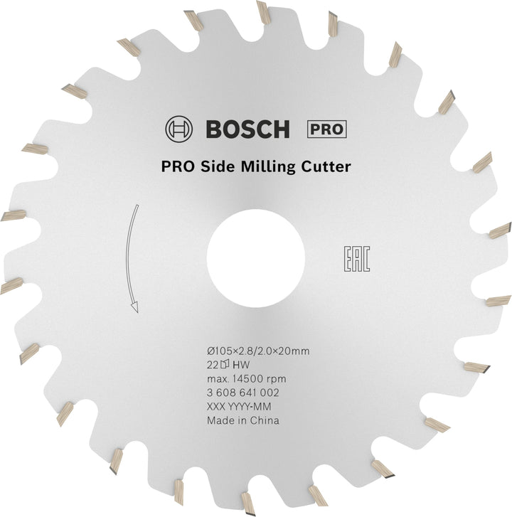 Bosch Professional Nutfr?ser 105 x 20 mm, 22 Zähne, 22 Zähne