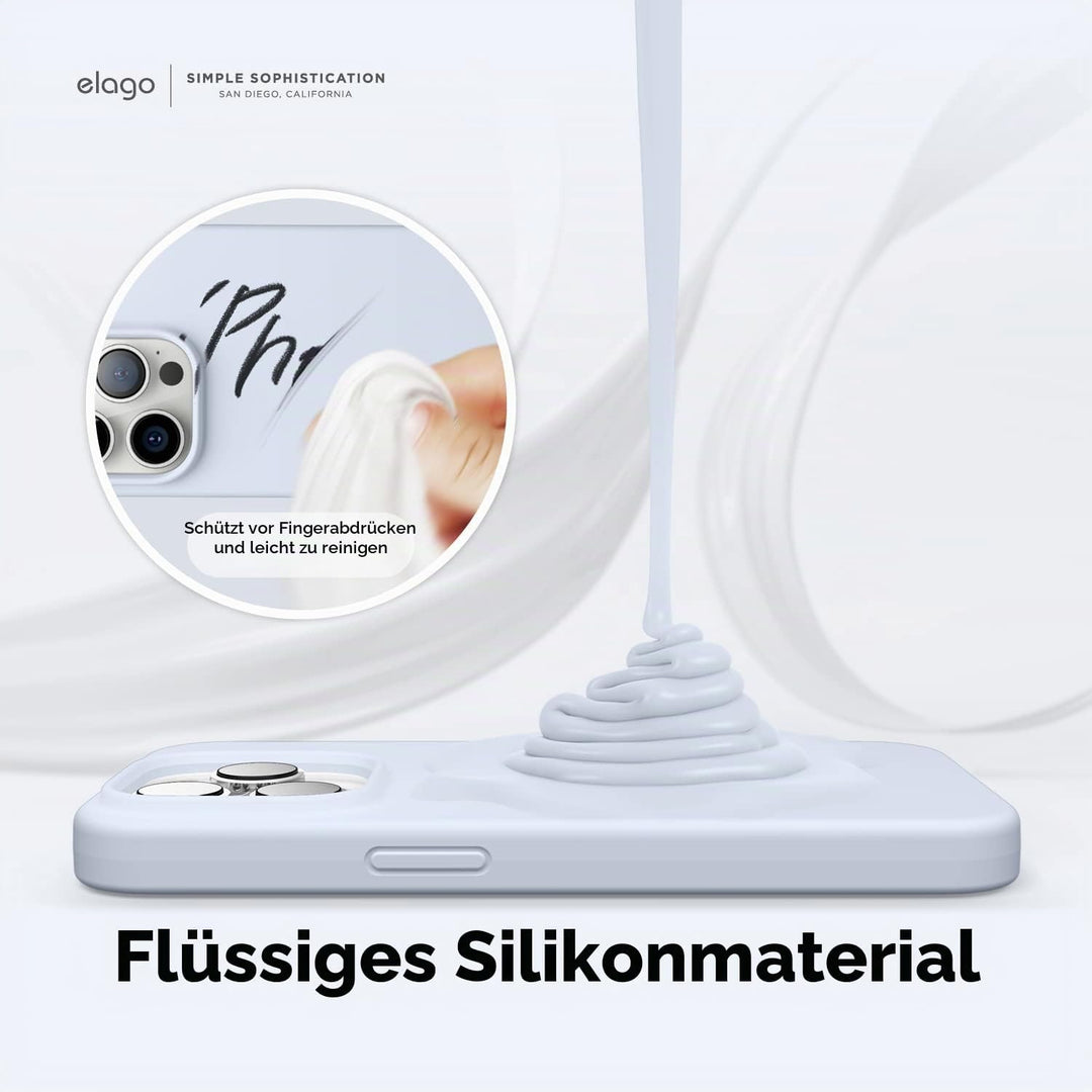 elago Kompatibel mit iPhone 14 Pro Hülle, Flüssige Silikonhülle, Ganzkörper-Schutzhülle, stossfest,