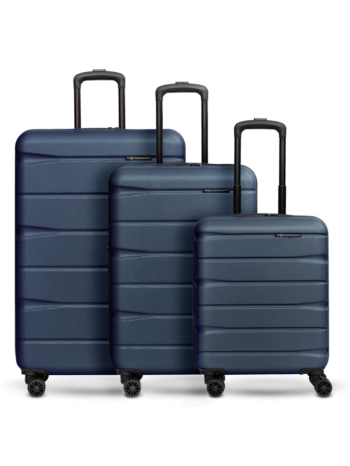 Franky Munich 4.0 Koffer Set | Trolley Hartgepäck - Handgepäck Koffer mit 4 Rollen Einer Dehnfalte,