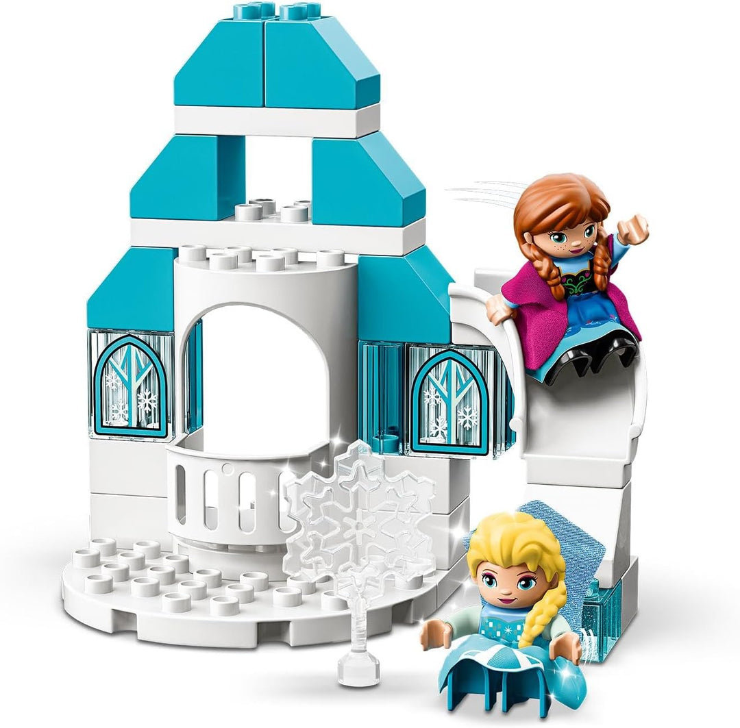 LEGO 10899 DUPLO Princess Frozen Elsas Eispalast, Bauset mit einem Leuchtstein, Prinzessin ELSA und