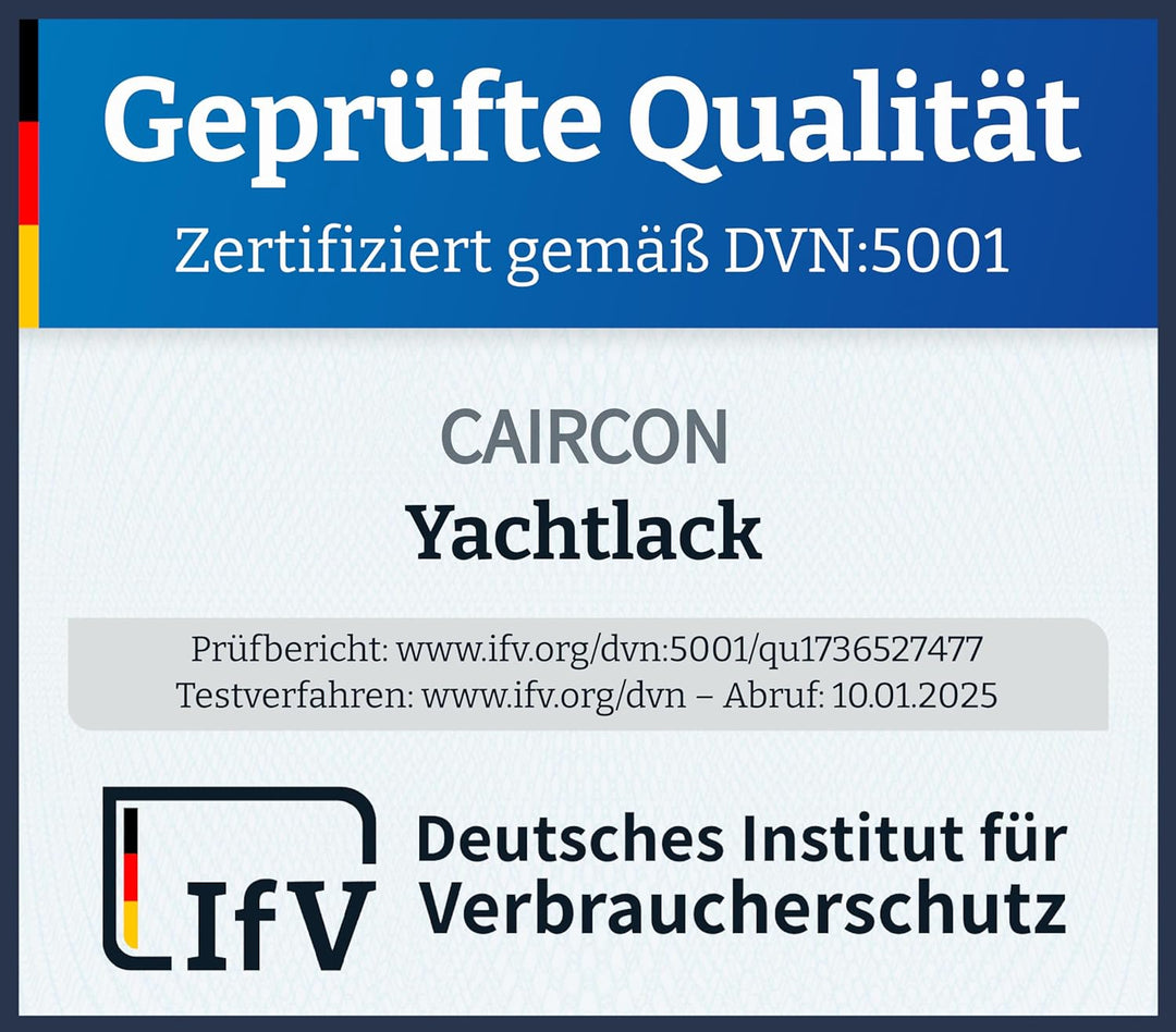 Yachtlack Silbergrau Glänzend Bootslack Holzlack Bootsfarbe für Holz und Metall - 2,5L 2,5L Silbergr