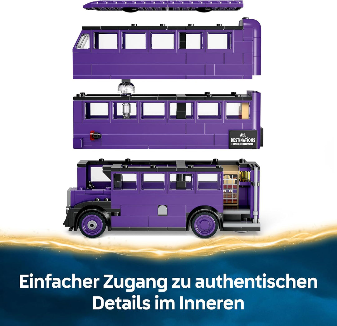 LEGO Harry Potter Abenteuer mit dem Fahrenden Ritter - Spielzeug aus der Zauberwelt mit 5 Minifigure