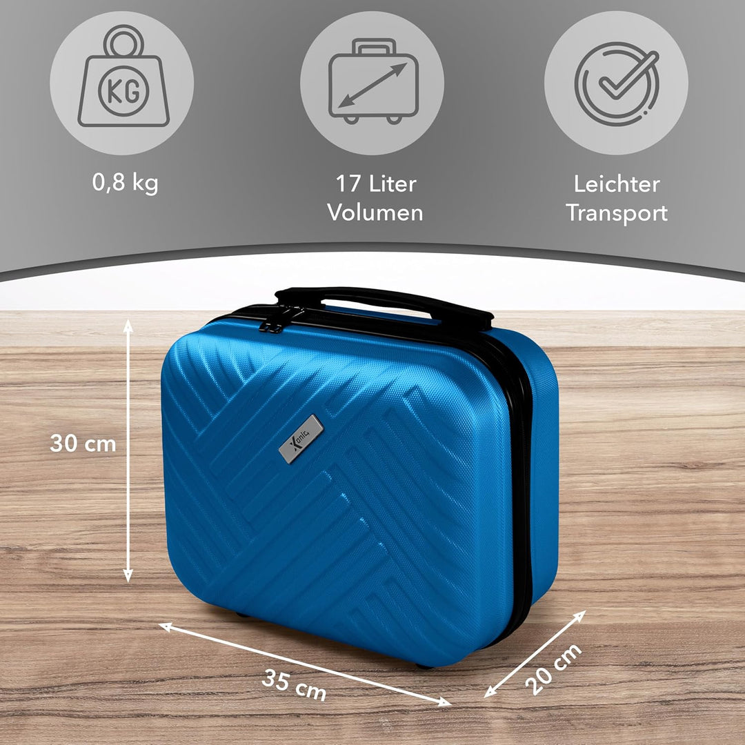 Xonic® Design Kosmetikkoffer aus ABS Hartschale – Robustes Beautycase als Handgepäck - Kosmetiktasch