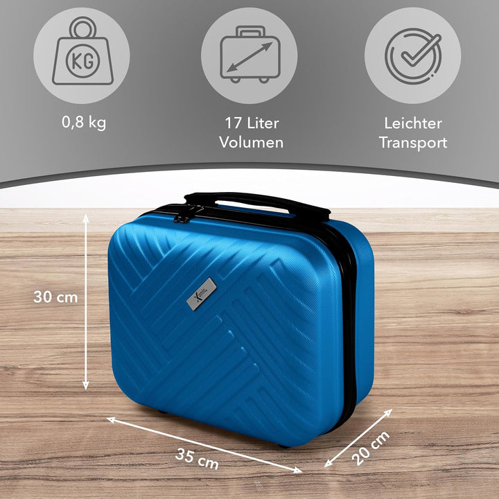 Xonic® Design Kosmetikkoffer aus ABS Hartschale – Robustes Beautycase als Handgepäck - Kosmetiktasch