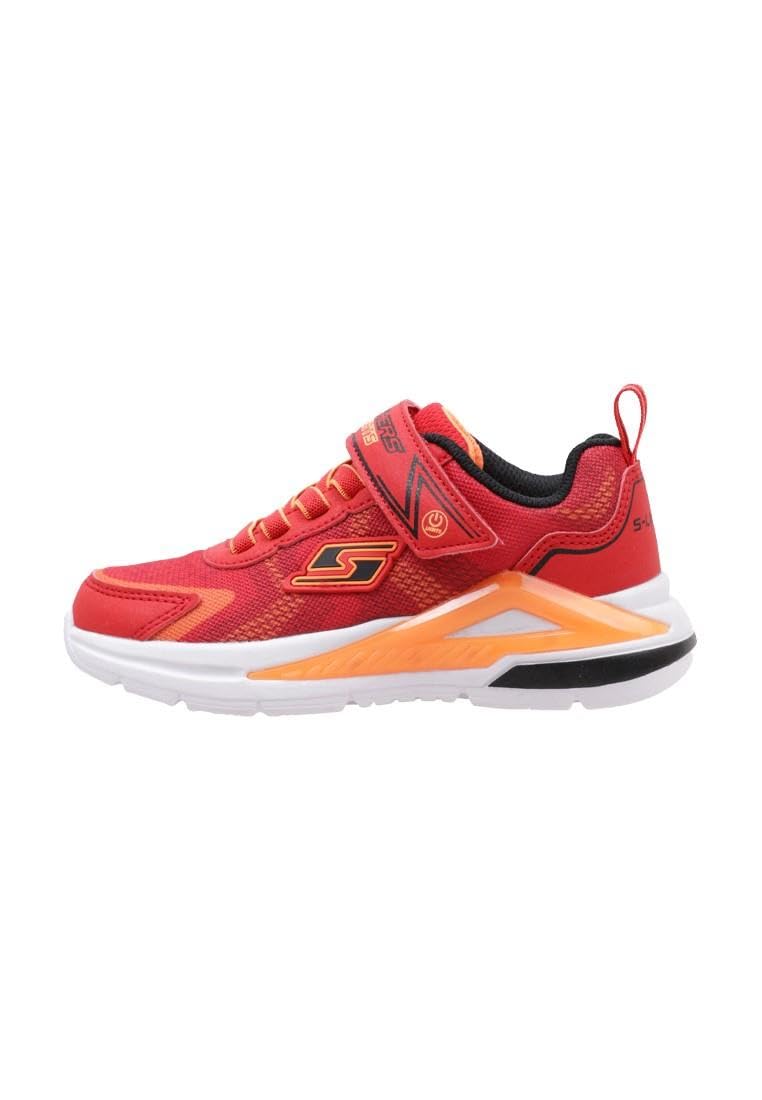 Skechers Jungen Tri-namicsArbeiten 21 EU Red Textile Orange Black Trim, 21 EU Red Textile Orange Bla