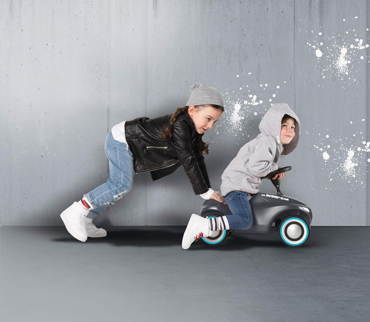 BIG-Bobby-Car-Neo Anthrazit - Rutschfahrzeug für drinnen und draussen, Kinderfahrzeug mit Flüsterrei