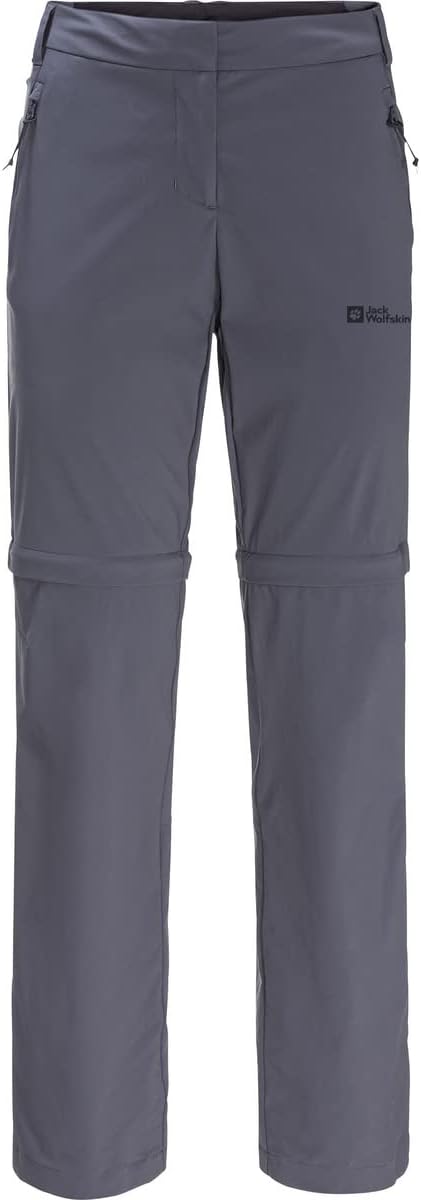 Jack Wolfskin Damen Glastal Zip Off Pants W Wanderhose 40 Dolphin, 40 Dolphin