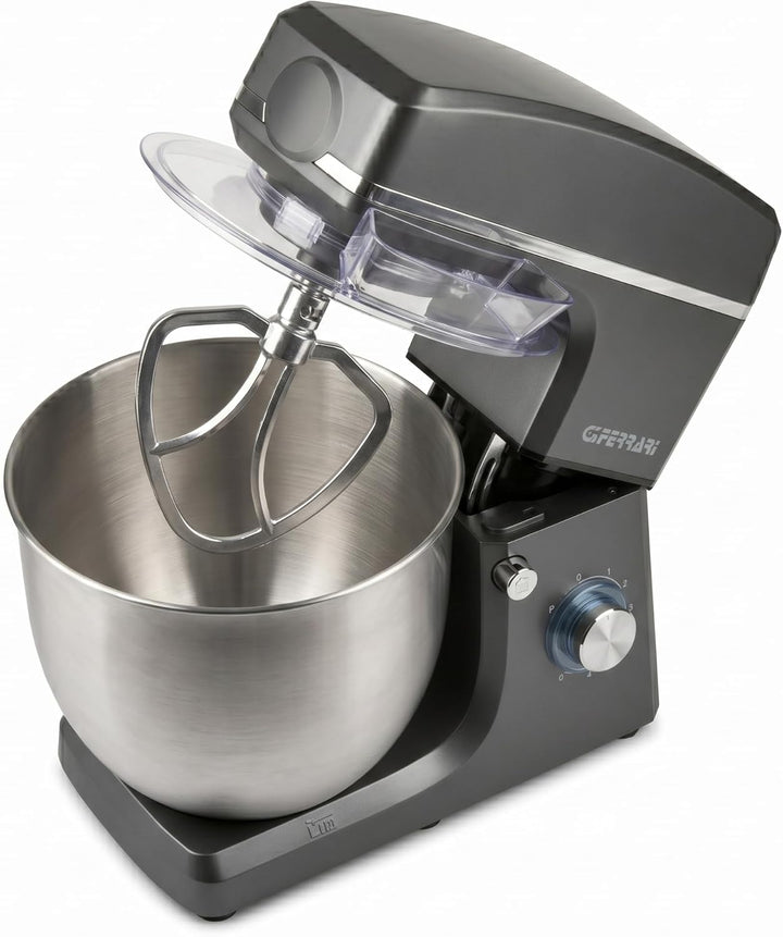 G3Ferrari Knetmaschine Planetaria G20113, 1500 W, 10 Liter, Edelstahl, 6 Geschwindigkeiten, Rostfrei