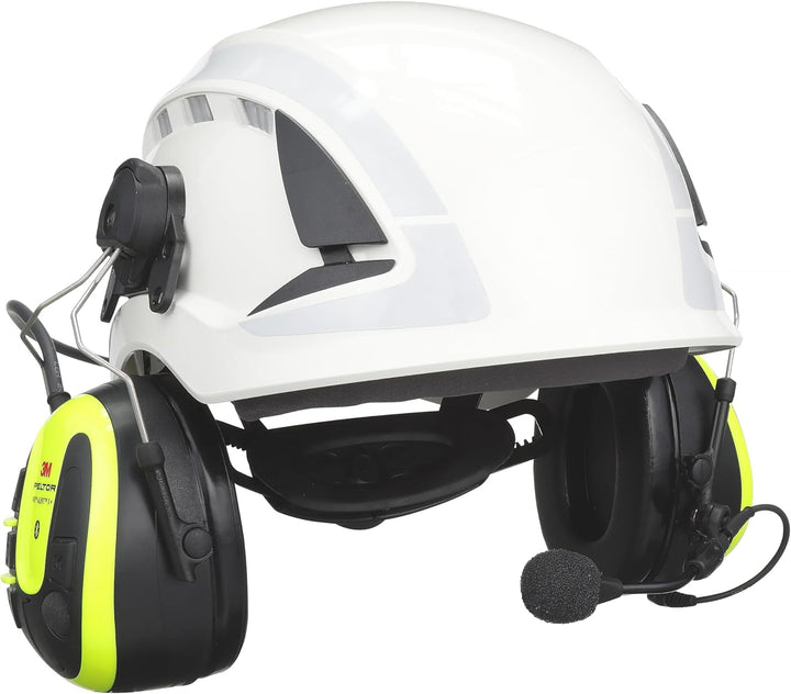 3M PELTOR WS ALERT X+ App, Leuchtendes Gelb, Headset, Kopfband, Helmbefestigung, Bluetooth, MRX21P3E