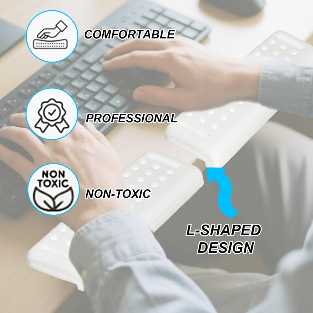 2stk L-Förmige Handgelenk Ellbogen Polster, Ergonomische Memory Schaumstoff Polsterung Separate Desi