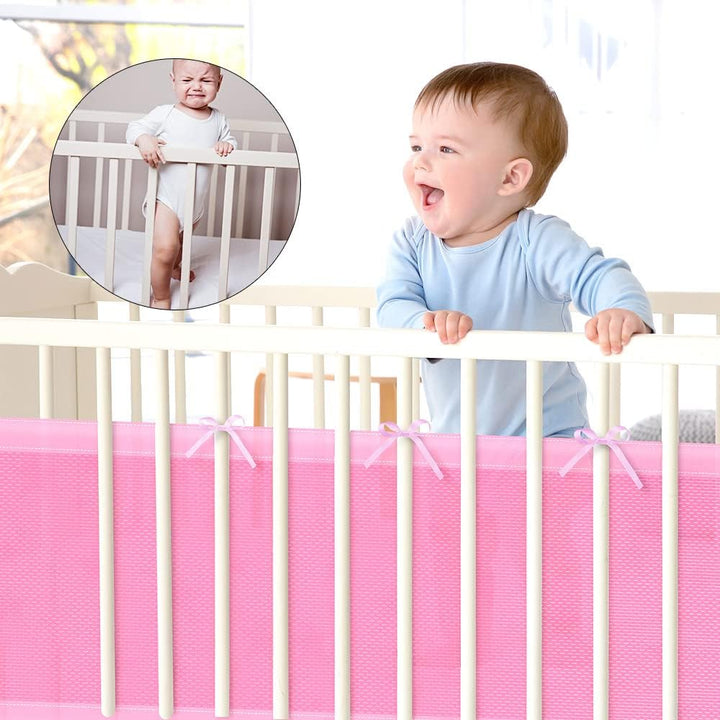 Vicloon Bettumrandung Nestchen, Nestchen für Kinderbetten Kantenschutz Baby Babybett, Atmungsaktive