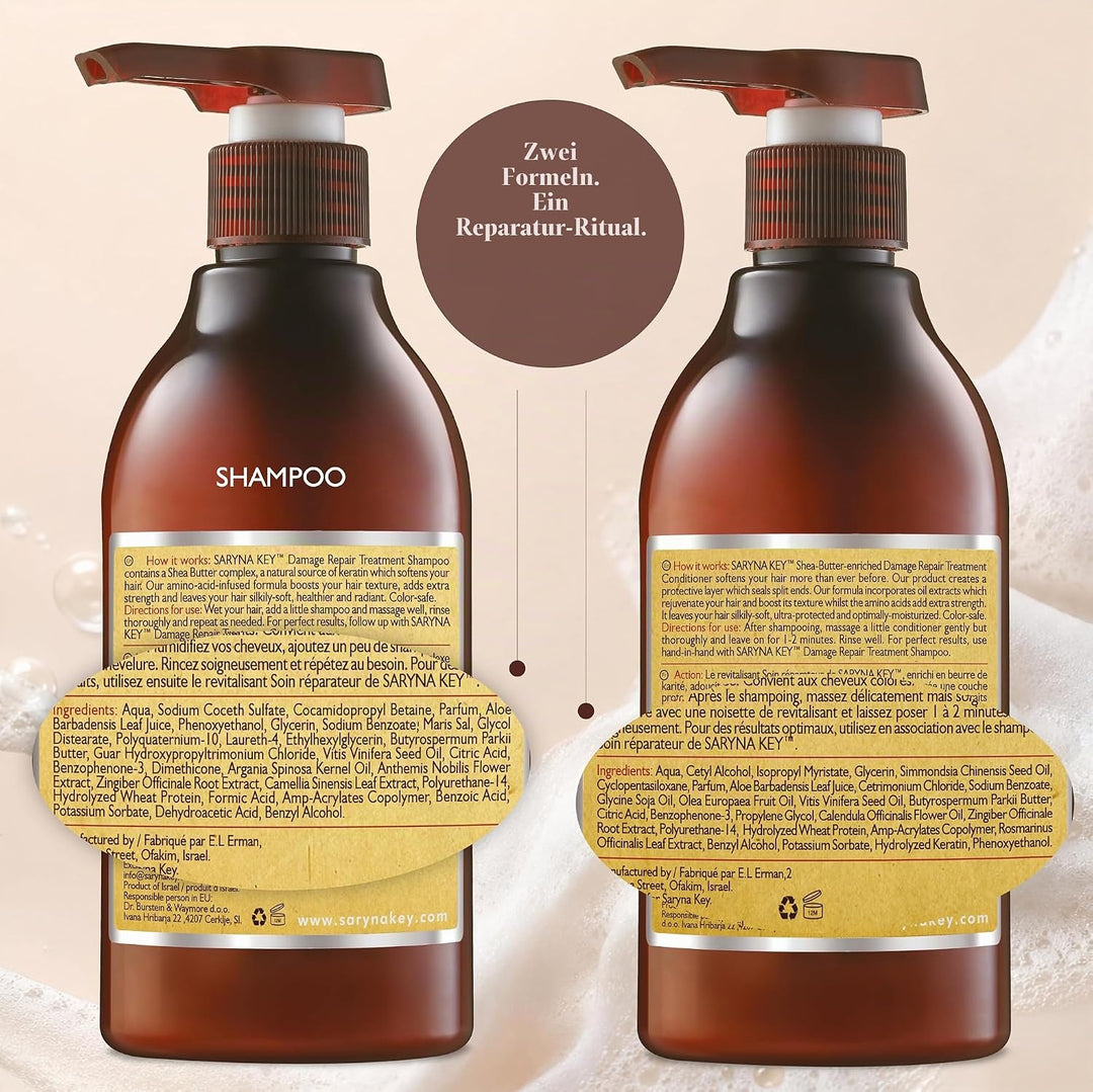 Saryna Key Damage Repair Shampoo &amp; Spülung, je 500 ml, Doppelpack