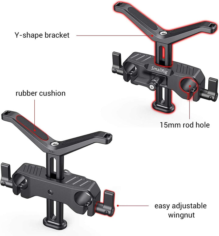SMALLRIG 15mm LWS Linsenunterstützung für Langes Objektiv - BSL2681 53.5mm, 53.5mm