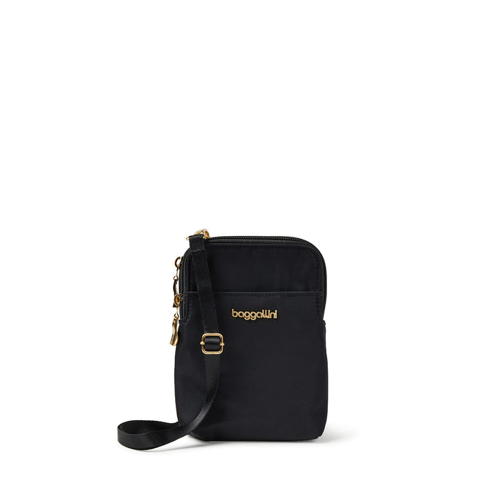 Baggallini Mini Einheitsgrösse Schwarze und Goldfarbene Hardware, Einheitsgrösse Schwarze und Goldfa