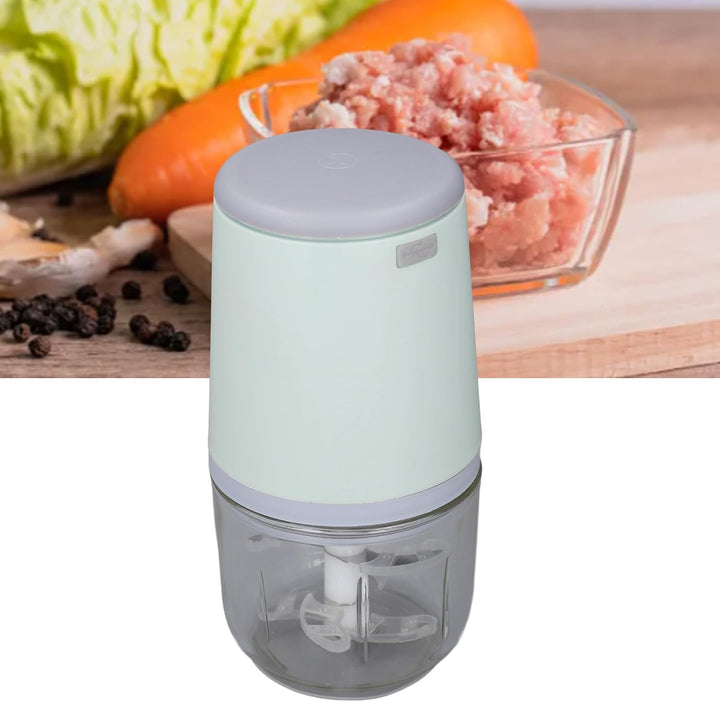 Mini-Küchenmaschine, Kabellos, Kabelloser Elektrischer Zerkleinerer für Gemüse, Obst, Fleisch, Knobl