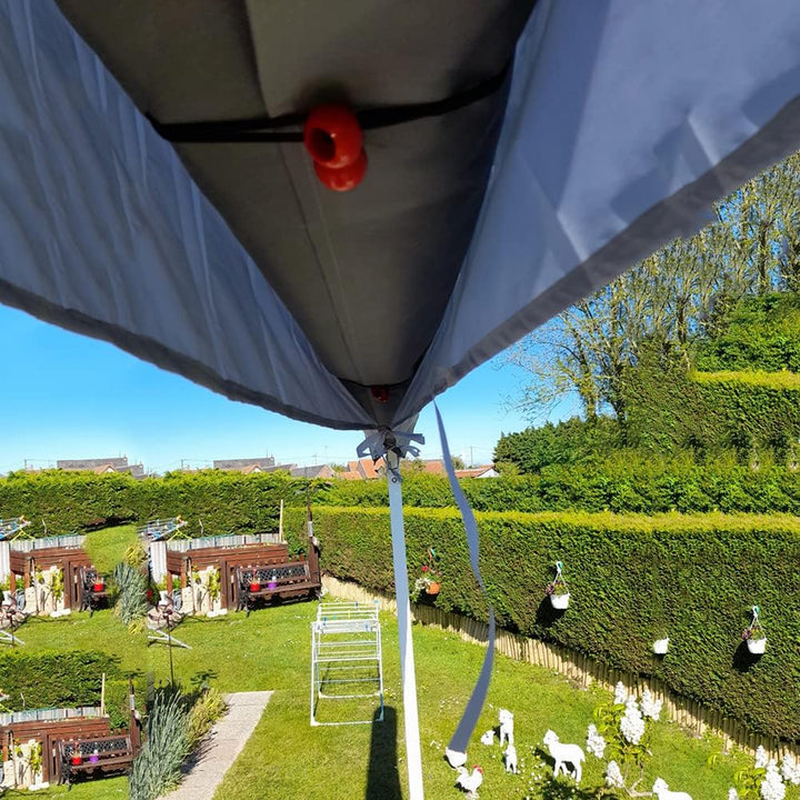 Markisen-Schutzhülle für Markisen, Sonnensegel UV Regen Wasserdicht schneefest mit Schnur Wandmarkis