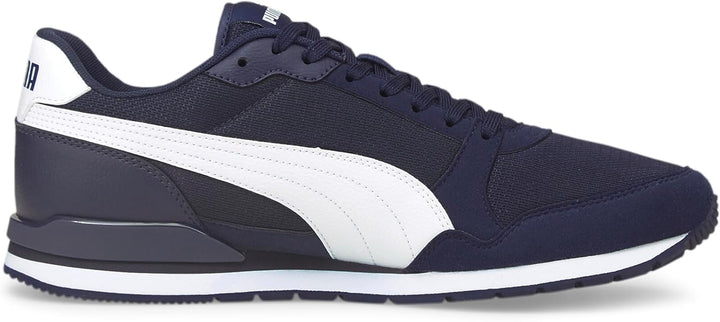 PUMA Unisex St Runner V3 Mesh Sneaker 40.5 EU Peacoat Puma White, 40.5 EU Peacoat Puma White