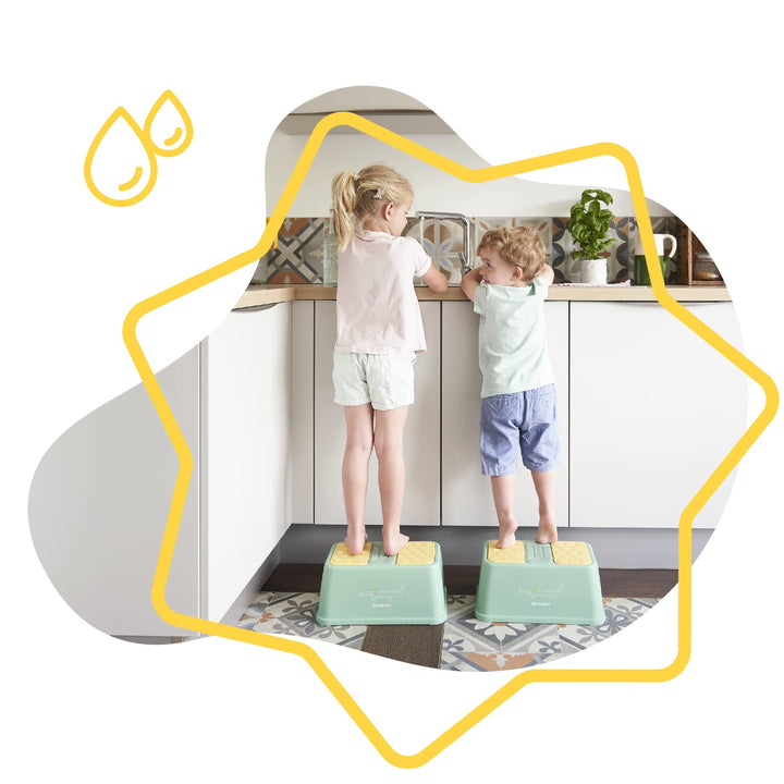 Badabulle Tritthocker für Kinder, rutschfest, 15 cm Erhöhung