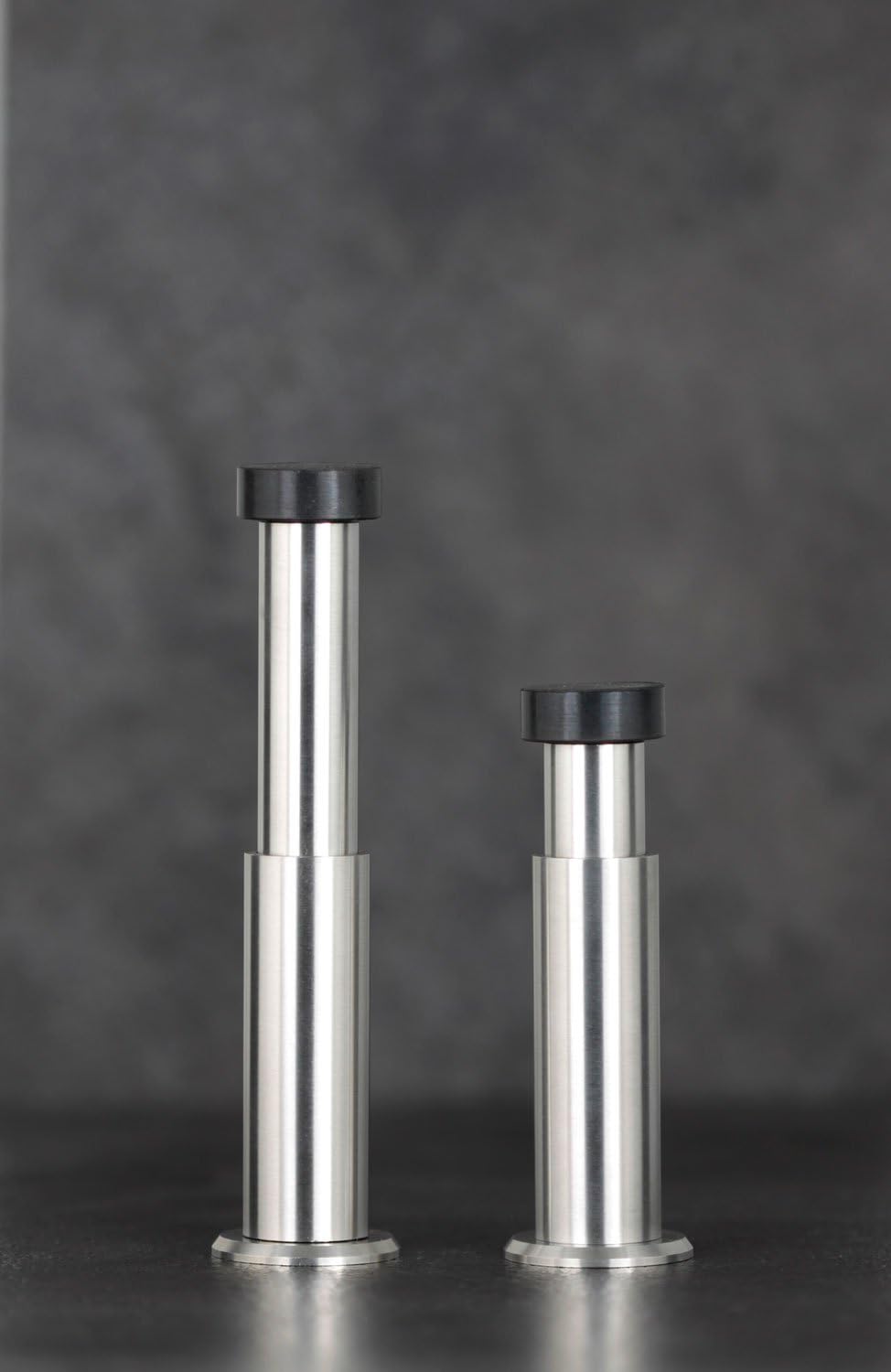 Türstopper für Wandmontage | Länge Verstellbar: 88-128 mm | Edelstahl AISI 304 | Gummi aus Natursili
