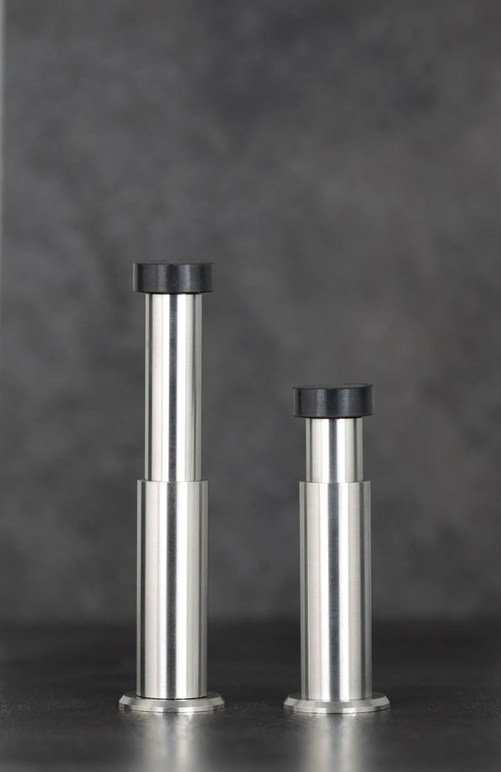 Türstopper für Wandmontage | Länge Verstellbar: 88-128 mm | Edelstahl AISI 304 | Gummi aus Natursili