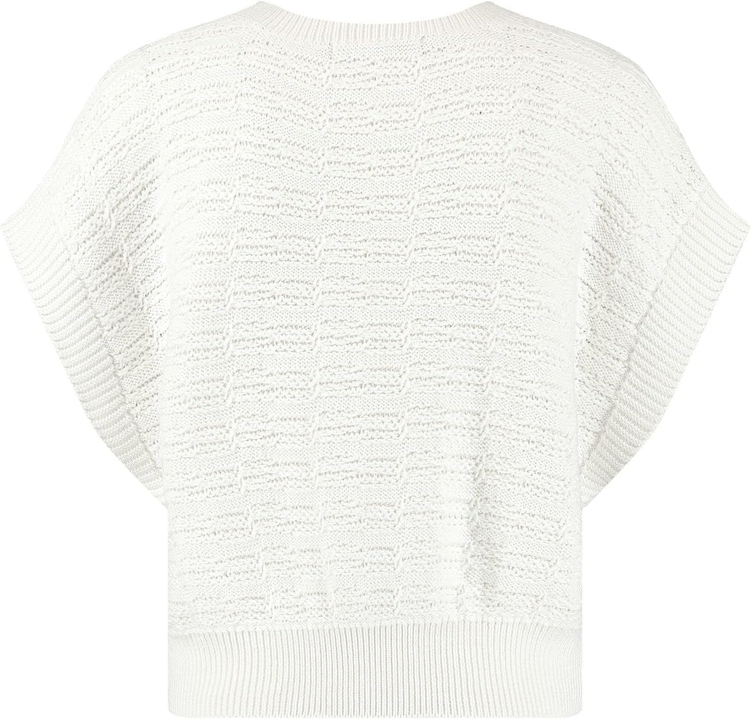 Taifun Damen 472401-15301 Pullunder 40 Offwhite, 40 Offwhite