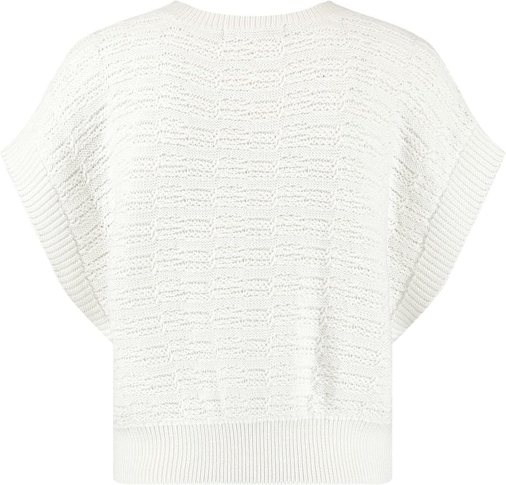Taifun Damen 472401-15301 Pullunder 40 Offwhite, 40 Offwhite