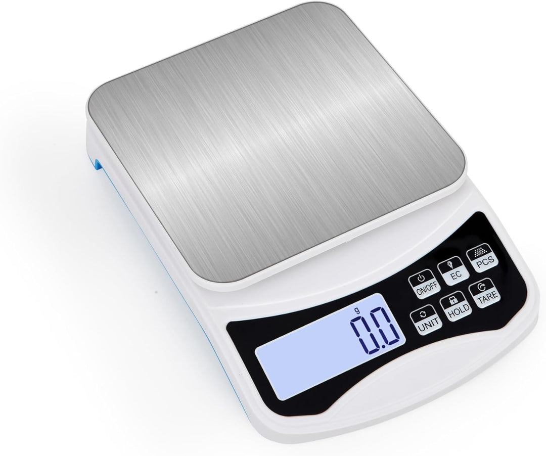 INF Digitale Küchenwaage 5 kg / 0,1 g, Perfekt zum Kochen oder Backen, Mehrere Gewichtsmesseinheiten