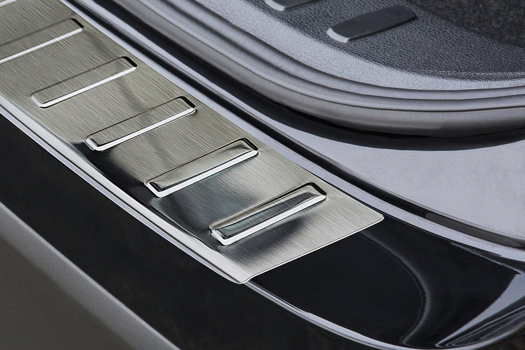 Edelstahl Heckstossstangenschutz kompatibel mit BMW X1 E84 Facelift 2012-2015 'Ribs' exkl. M-Paket