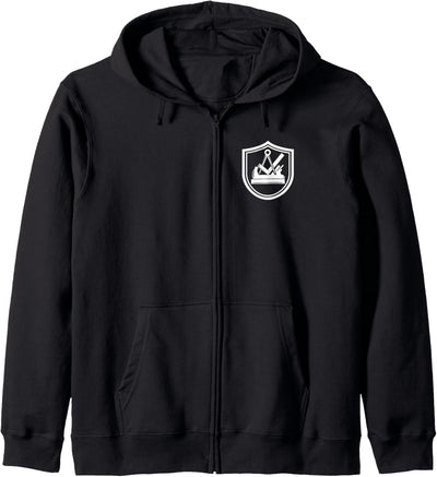 Tischler Schreiner Wappen Schild Tradition Zunftzeichen Kapuzenjacke