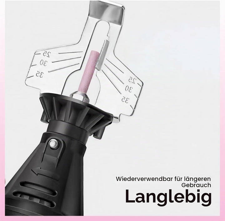 12 Stück Kettensägenschärfer Schleifstein-Feilen, 4,8 mm Keramik-Schleifkopf, 3 mm Metallschaft, für