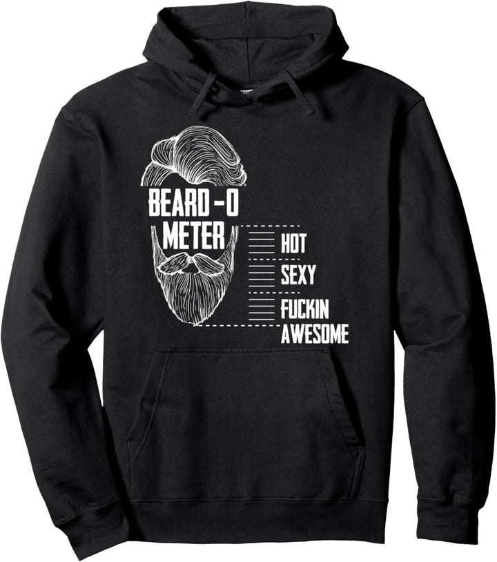 Männer Bart Bart O Meter massstab Männer Geschenk Pullover Hoodie