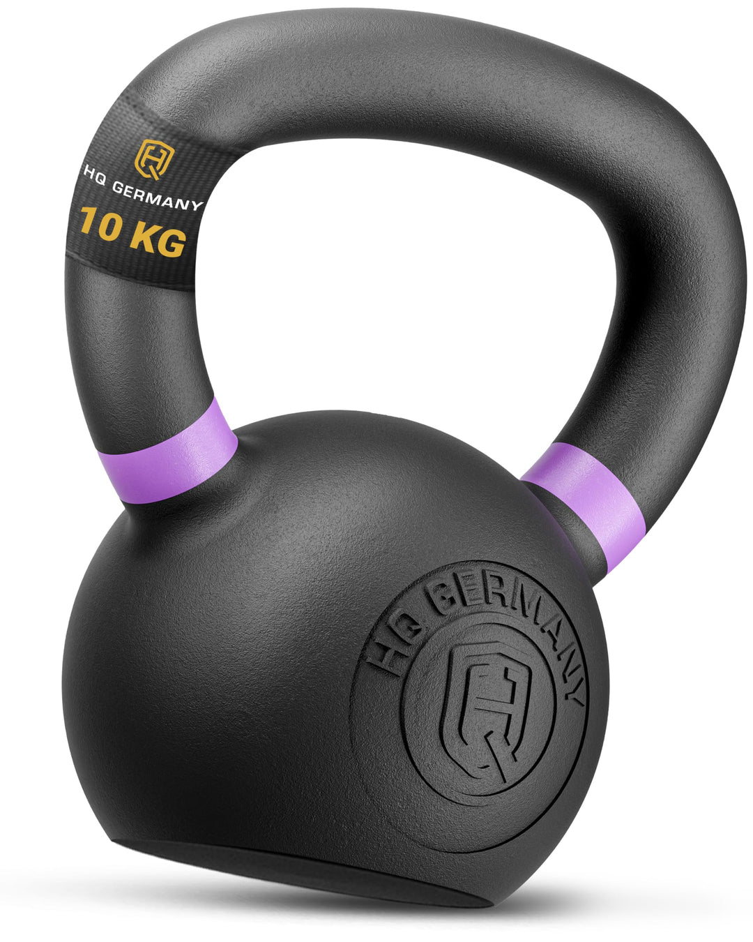 HQ Germany® Kettlebell Powdercoat [Pulverbeschichtung] - Kugelhantel 2-32kg | Vollguss ohne Schweiss
