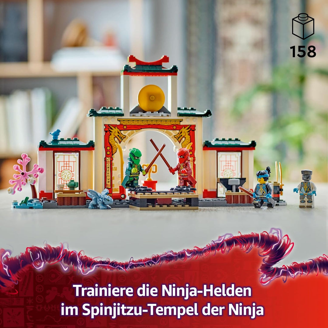 LEGO NINJAGO Spinjitzu-Tempel der Ninja - Spielset mit 4 Minifiguren und 1 Drachen Figur - Bauset -