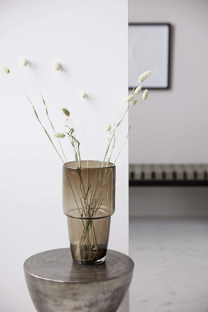 House Doctor Vase, Maisstroh, Braun, h: 28 cm, Dia: 16 cm