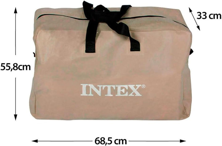 Intex Excursion 4 Set Schlauchboot - 315 x 165 x 43 cm - 3-teilig - Grau / Blau Single, Single