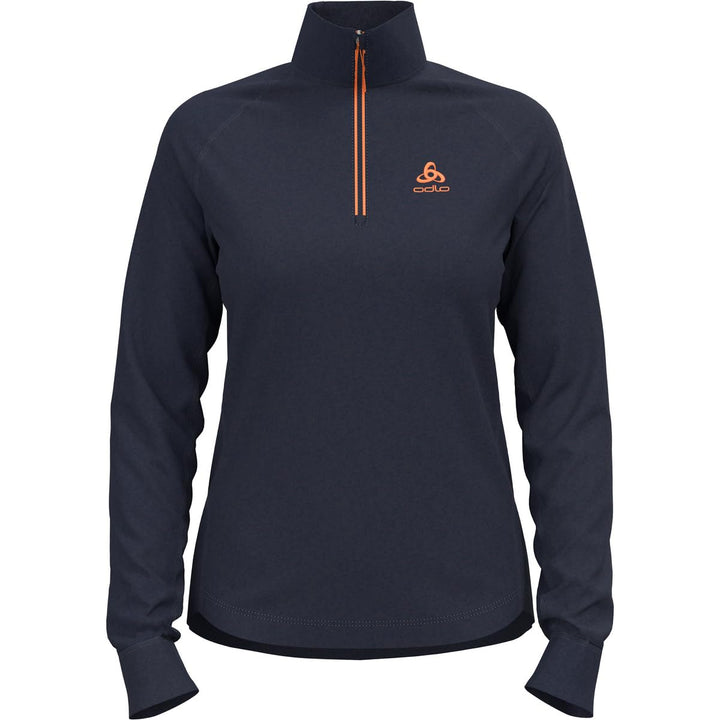 Odlo Damen Berra_542491 Mid Layer mit Reissverschluss (1er Pack), XS India Ink
