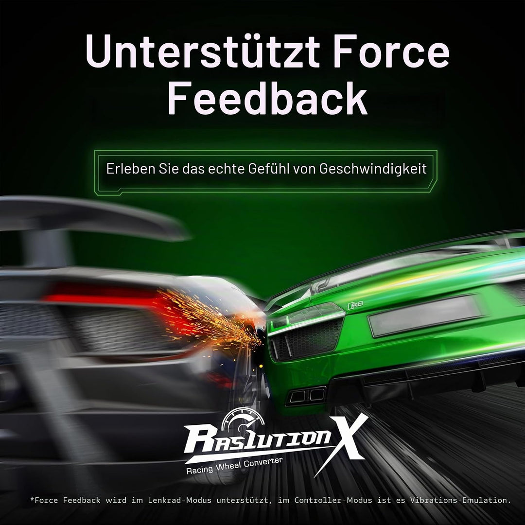Brook Ras1ution X - Rennrad-Konverter für Xbox Series X|S, Xbox One & Xbox 360 | 60+ Radunterstützun