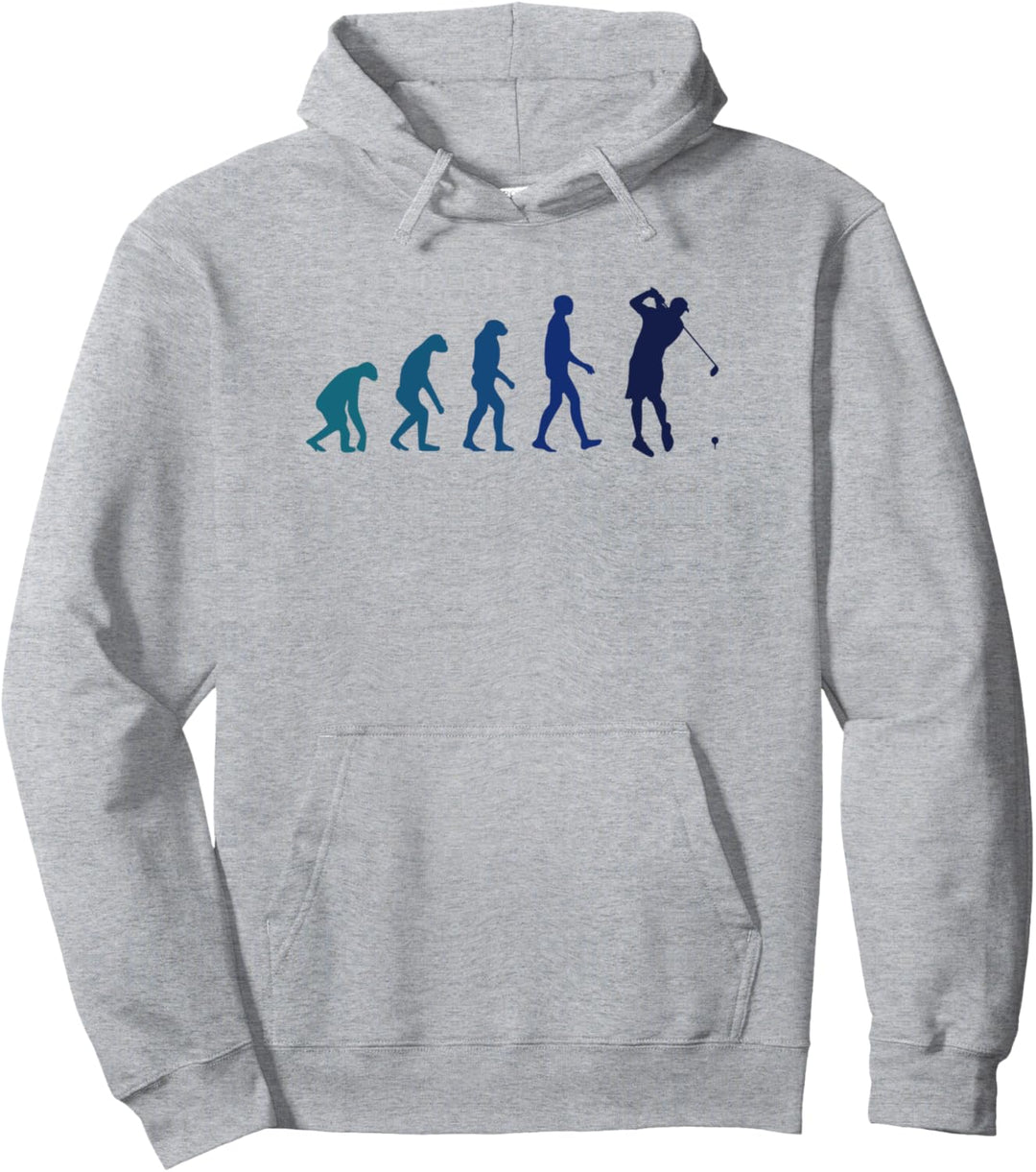 Golf Evolution Golfer Golfplatz Minigolfer Golfcaddy Golf Pullover Hoodie