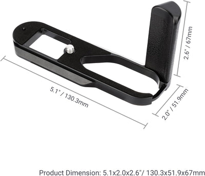 JJC Q3 Metall-Handgriff Schnellwechselplatte L Halterung Halter für Leica Q3 Digitalkamera