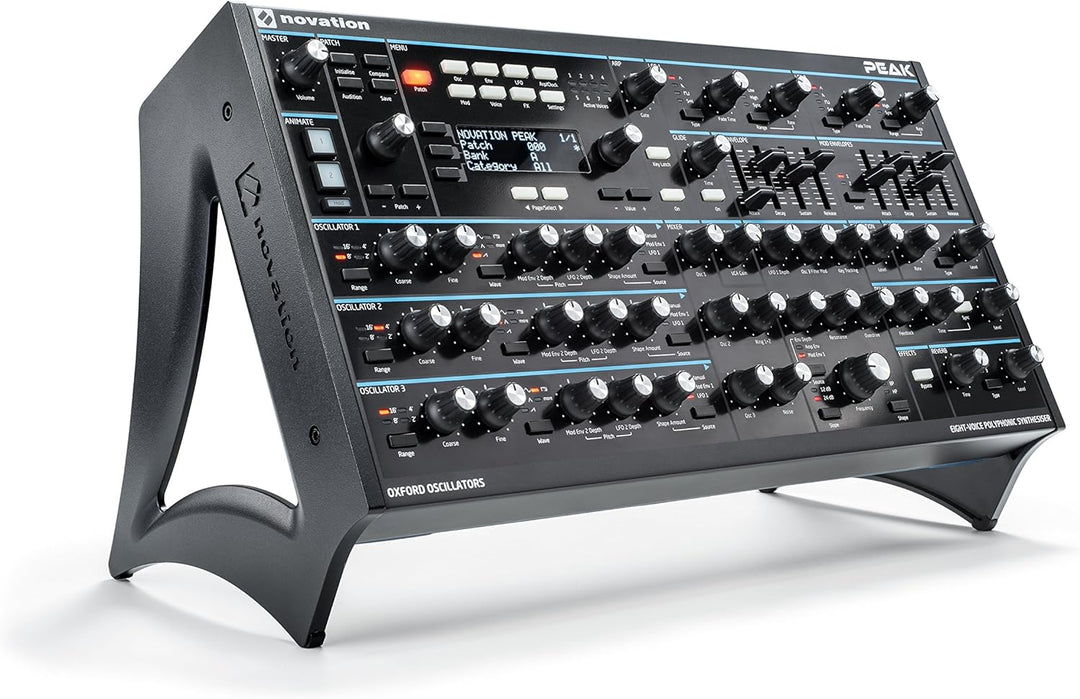 Novation Peak 8-stimmiger polyphonischer Desktop-Synthesizer Synthesizer-Ständer, Synthesizer-Stände