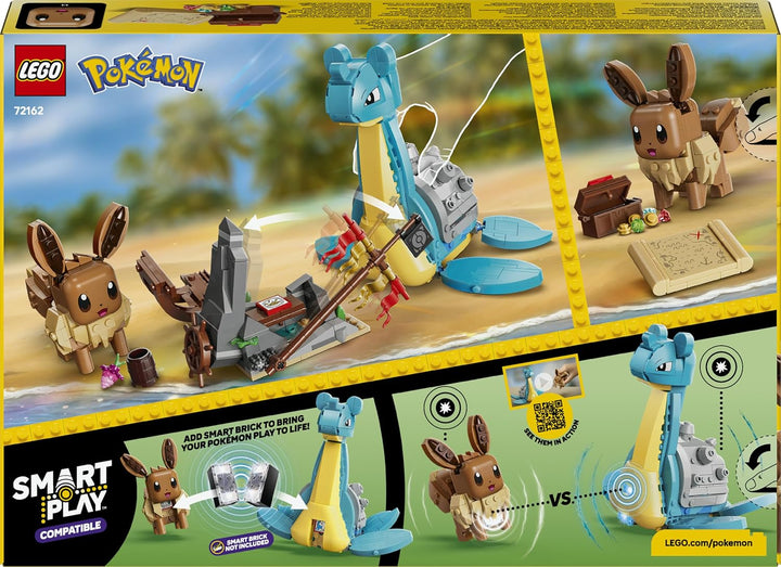 LEGO Pokémon SMART Play: Evoli und Lapras auf Schatzsuche - kompatibles interaktives Spielset mit 3