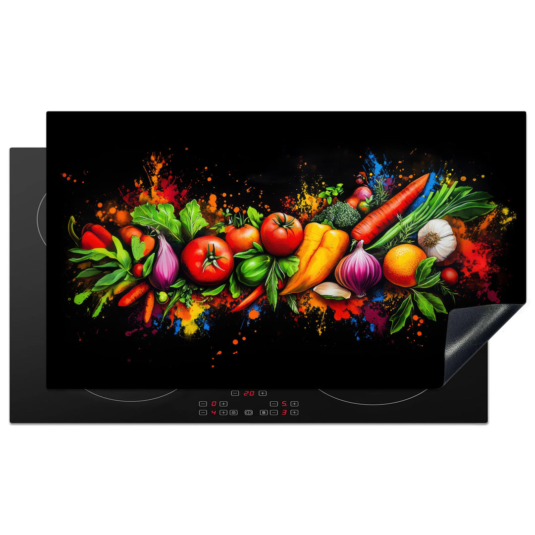 Herdabdeckplatte 90x52 cm Einteilig Induktionsmatte Küche Abdeckung Ceranfeld Herd Abdeckplatte Deko