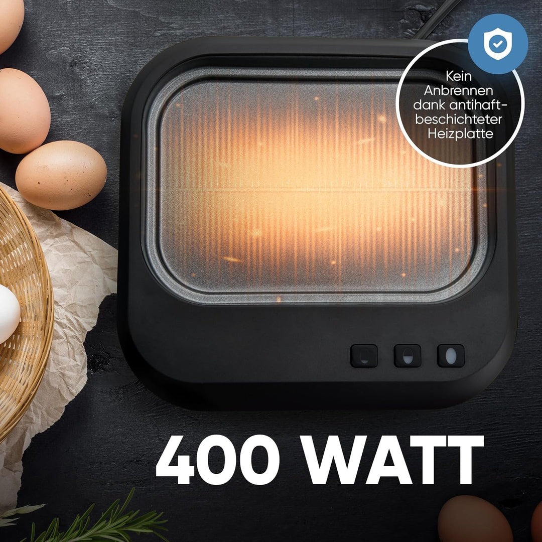 ProfiCook® sprechender Eierkocher | kocht alle drei Stufen | weich/mittel/hart | Eierkocher 6 Eier |